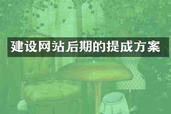 建设网站后期的方案