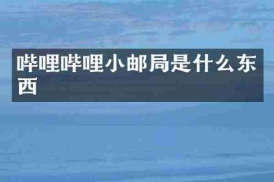 哔哩哔哩小邮局是什么东西