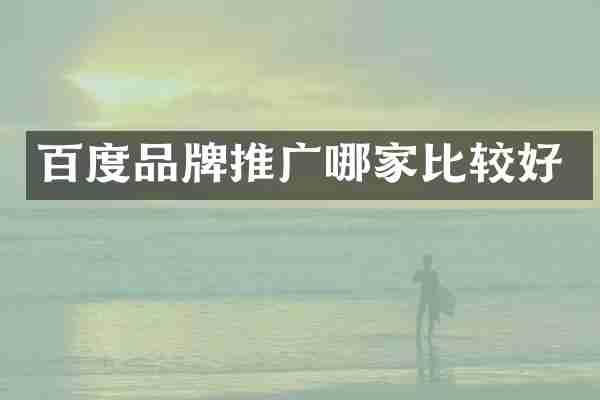 百度品牌推广哪家比较好