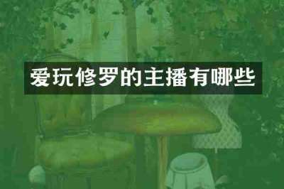 爱玩修罗的主播有哪些