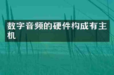 数字音频的硬件构成有主机