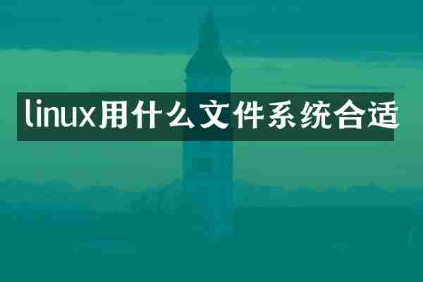 linux用什么文件系统合适