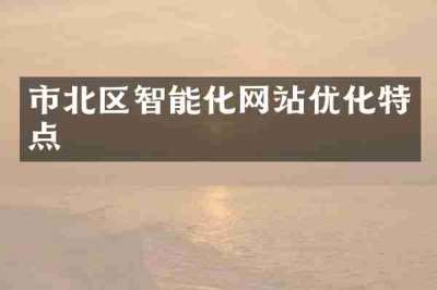 市北区智能化网站优化特点