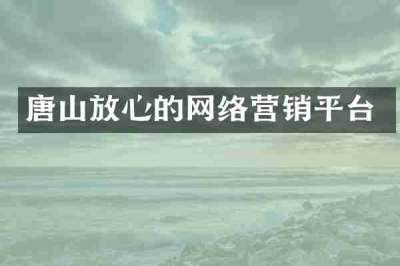 唐山放心的网络营销平台