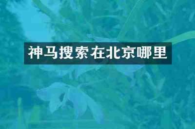 神马搜索在北京哪里