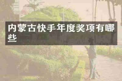 内蒙古快手年度奖项有哪些