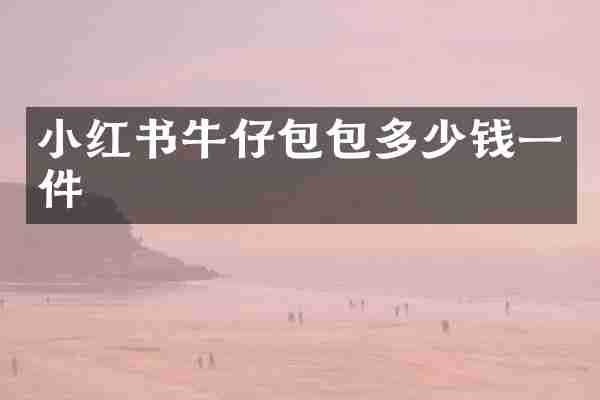 小红书牛仔包包多少钱一件