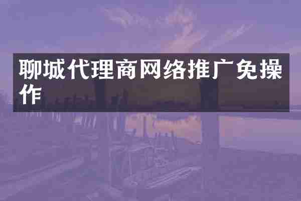 聊城代理商网络推广免操作