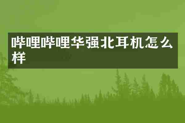 哔哩哔哩华强北耳机怎么样