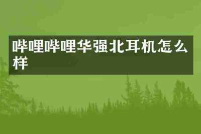 哔哩哔哩华强北耳机怎么样