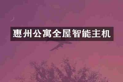 惠州公寓全屋智能主机