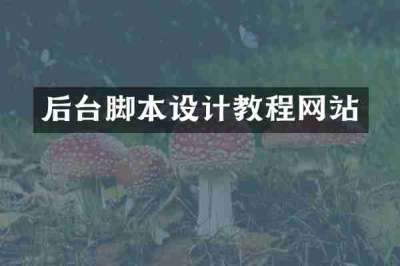 后台脚本设计教程网站