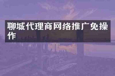 聊城代理商网络推广免操作