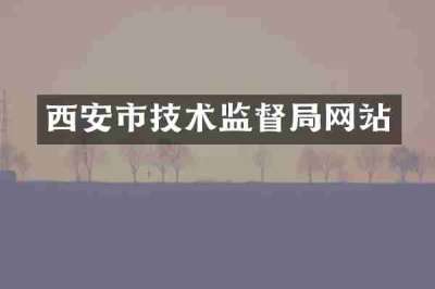 西安市技术监督局网站