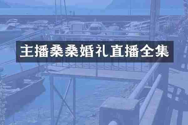 主播桑桑婚礼直播全集