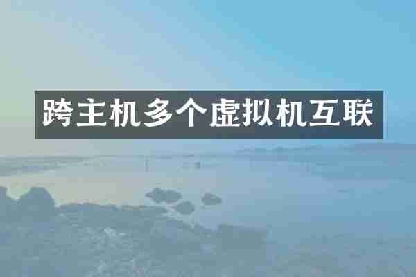 跨主机多个虚拟机互联