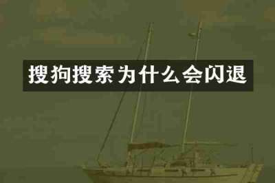 搜狗搜索为什么会闪退