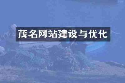 茂名网站建设与优化