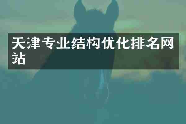 天津专业结构优化排名网站