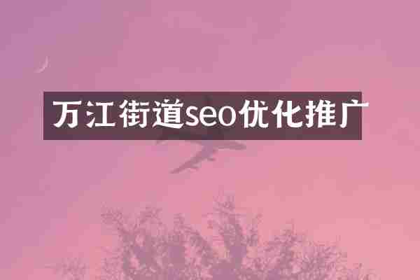 万江街道seo优化推广