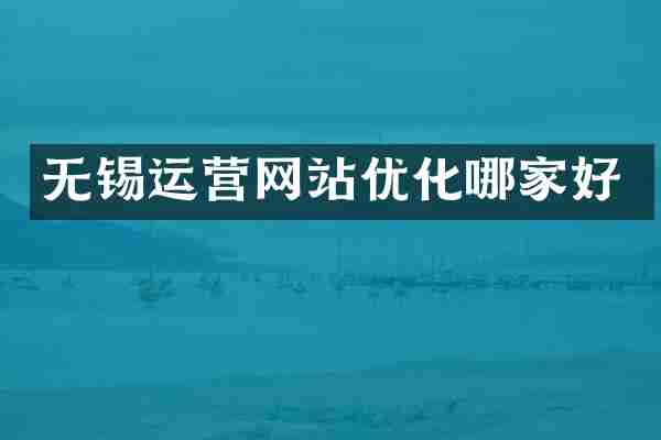 无锡运营网站优化哪家好