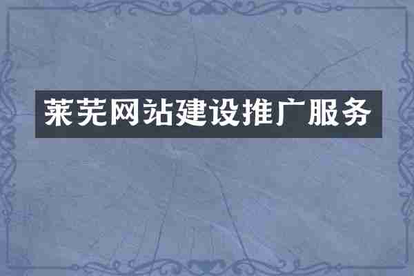 莱芜网站建设推广服务