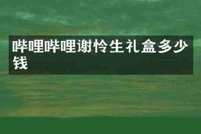 哔哩哔哩谢怜生礼盒多少钱