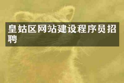 皇姑区网站建设程序员招聘