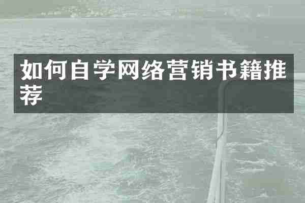 如何自学网络营销书籍推荐