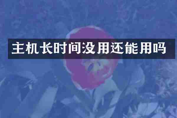 主机长时间没用还能用吗