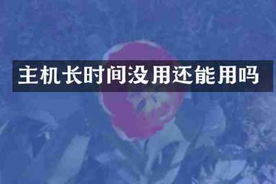 主机长时间没用还能用吗