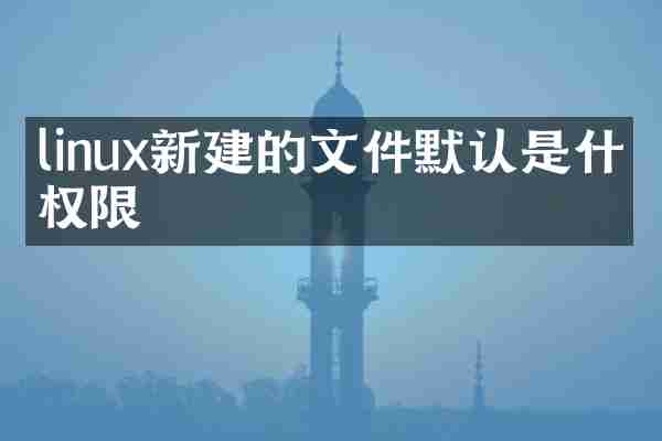 linux新建的文件默认是什么权限