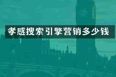 孝感搜索引擎营销多少钱