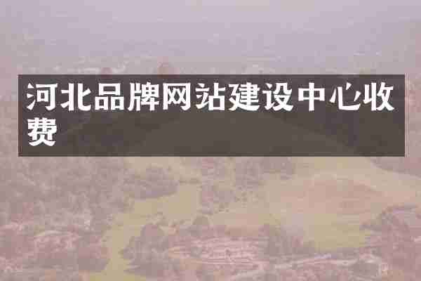河北品牌网站建设中心收费