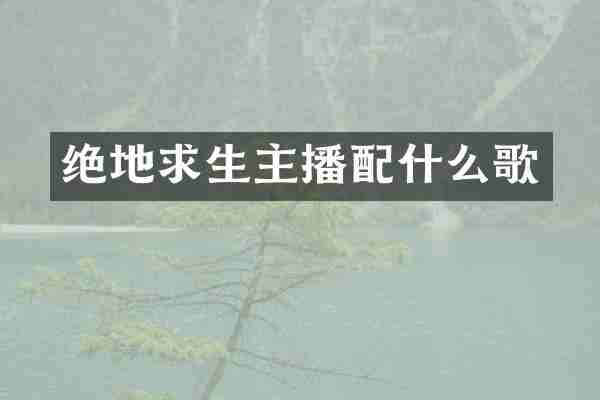 绝地求生主播歌