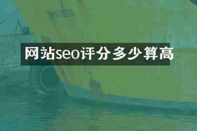 网站seo评分多少算高
