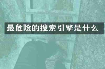 最危险的搜索引擎是什么
