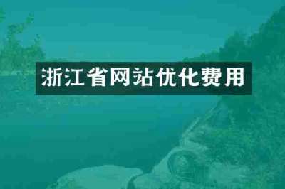 浙江省网站优化费用