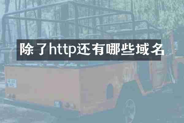 除了http还有哪些域名