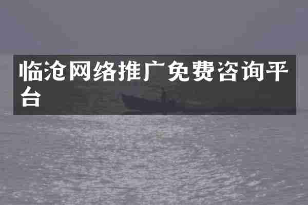 临沧网络推广免费咨询平台