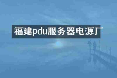福建pdu服务器电源厂