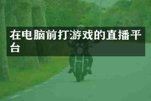 在电脑前打游戏的直播平台