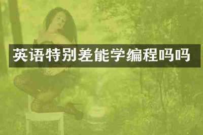 英语特别差能学编程吗吗
