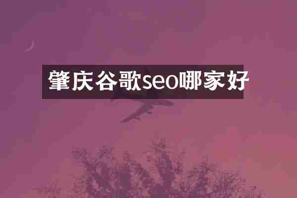 肇庆谷歌seo哪家好
