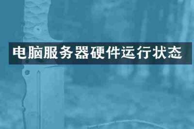 电脑服务器硬件运行状态