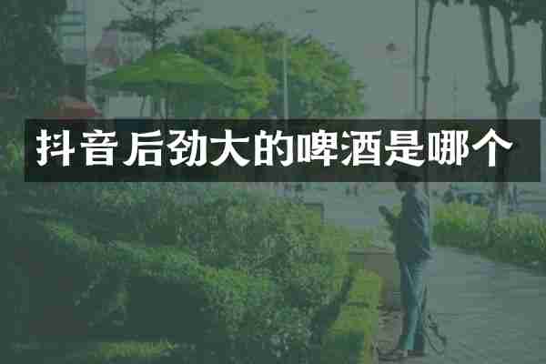 抖音后劲大的啤酒是哪个