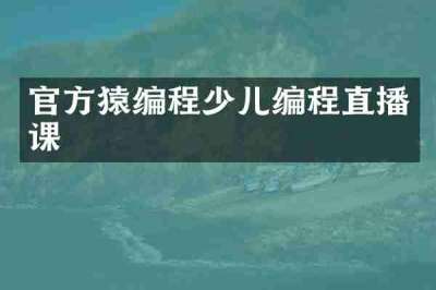 官方猿编程少儿编程直播课