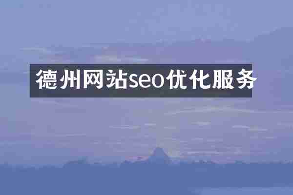 德州网站seo优化服务