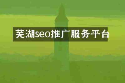 芜湖seo推广服务平台
