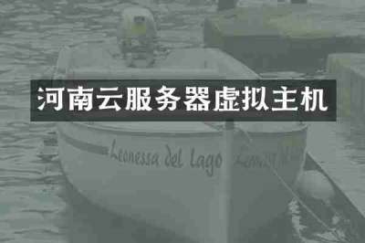 河南云服务器虚拟主机
